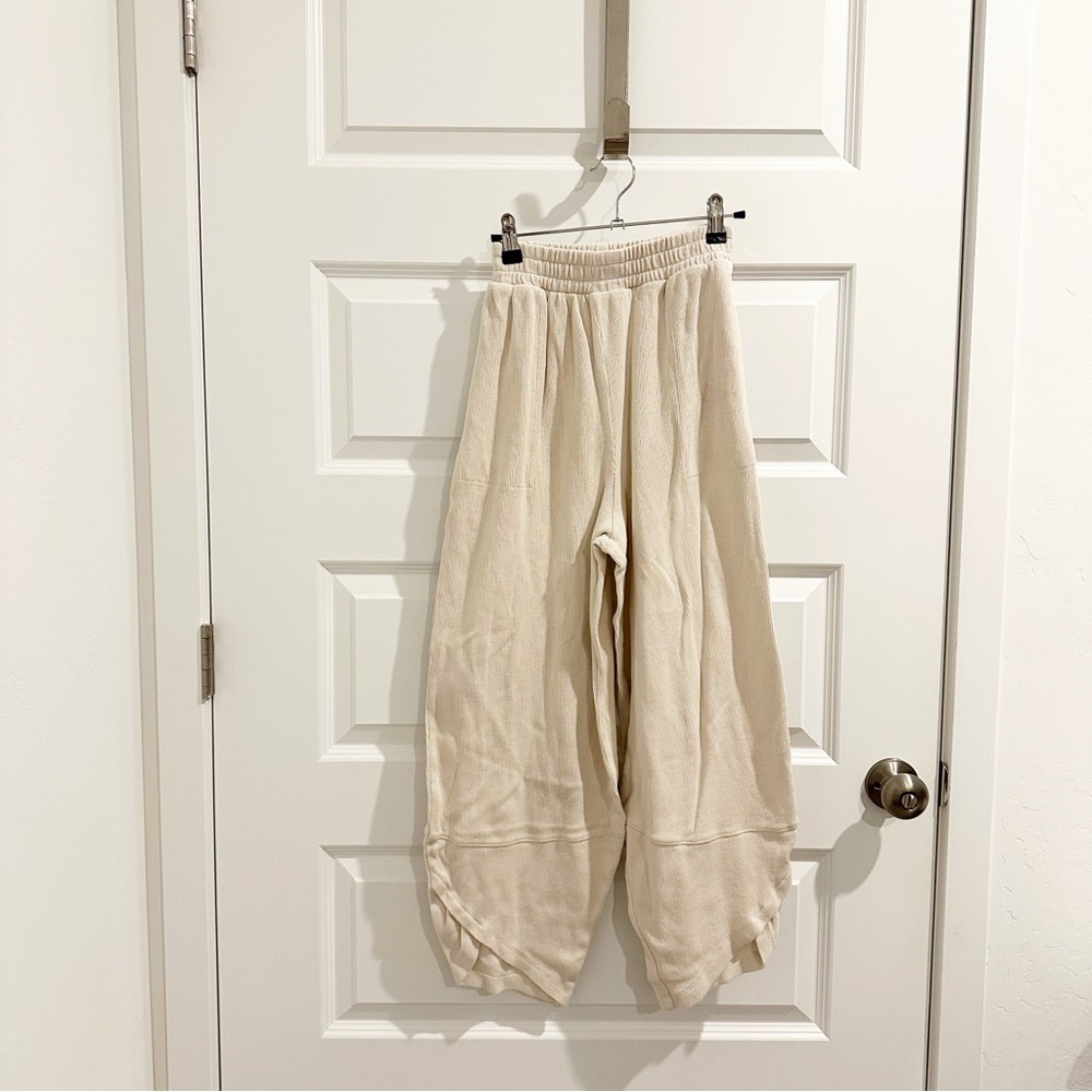 Free People Beach Pants with Elastic Waistband